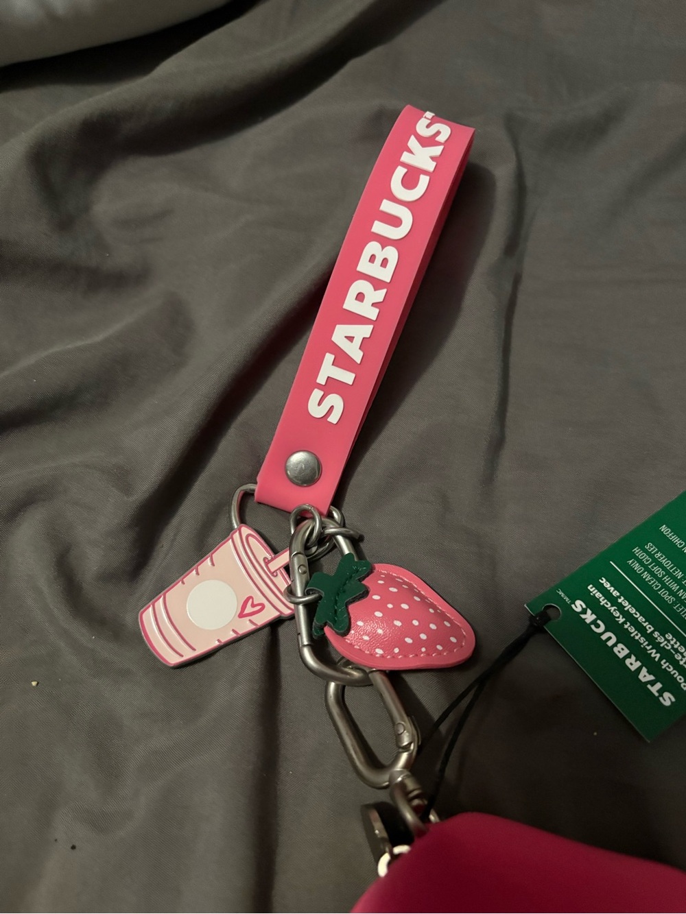 NWT Starbucks Pouch Wristlet Keychain - Picture 3 of 4